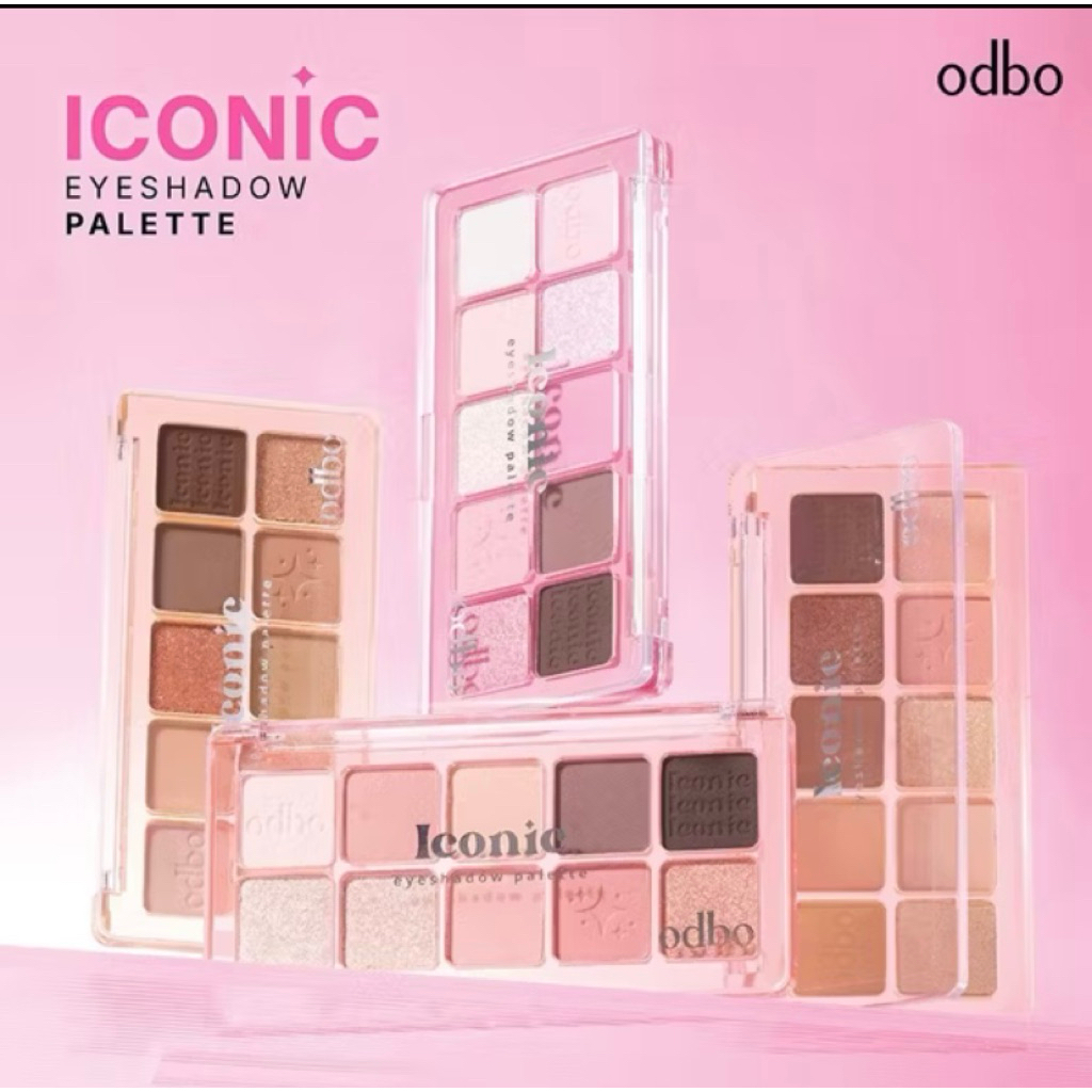 พาเลทอายแชโดว์ ODBO Iconic พิกเมนต์แน่น เกลี่ยง่าย