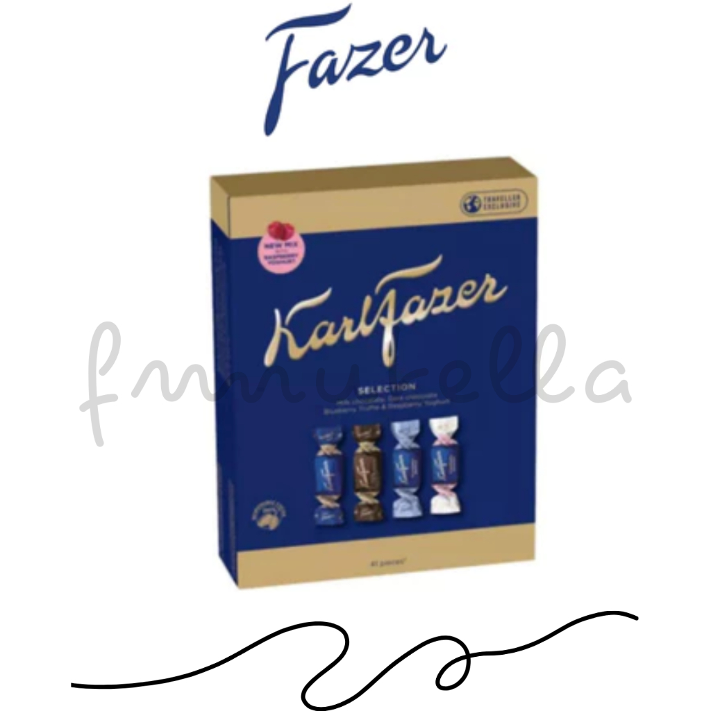 Karl Fazer Gift Box Milk chocolate สินค้าจากฟินแลนด์ น้ำหนัก 295 กรัม มี 40 ชิ้น  BFF.09/01/26