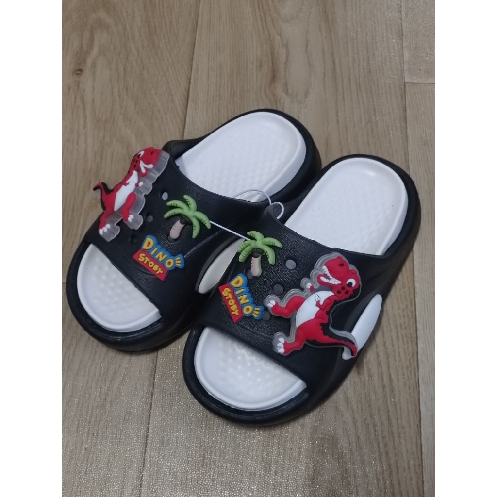 รองเท้าเด็ก แตะสวม ลายไดโนเสาร์ ตัวการ์ตูนมีไฟ - รูปที่ 5