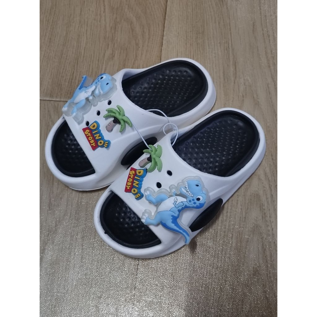 รองเท้าเด็ก แตะสวม ลายไดโนเสาร์ ตัวการ์ตูนมีไฟ - รูปที่ 6