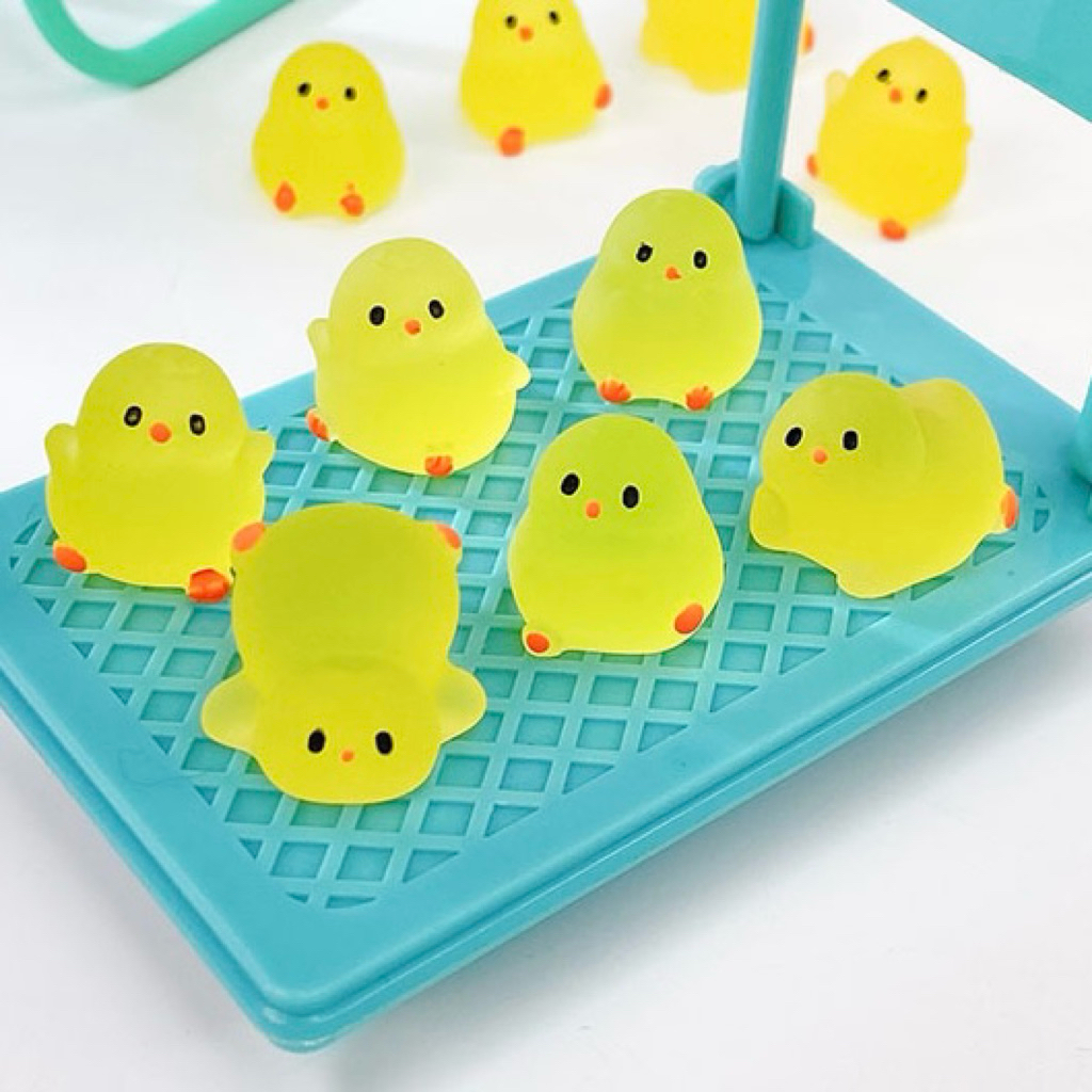 (30 ชิ้น) เรซิ่นตุ๊กตารูปไก่อ้วน  3D เรืองแสง แบ่งลายเท่ากัน อุปกรณ์ตกแต่งDIY พร้อมส่งในไทย