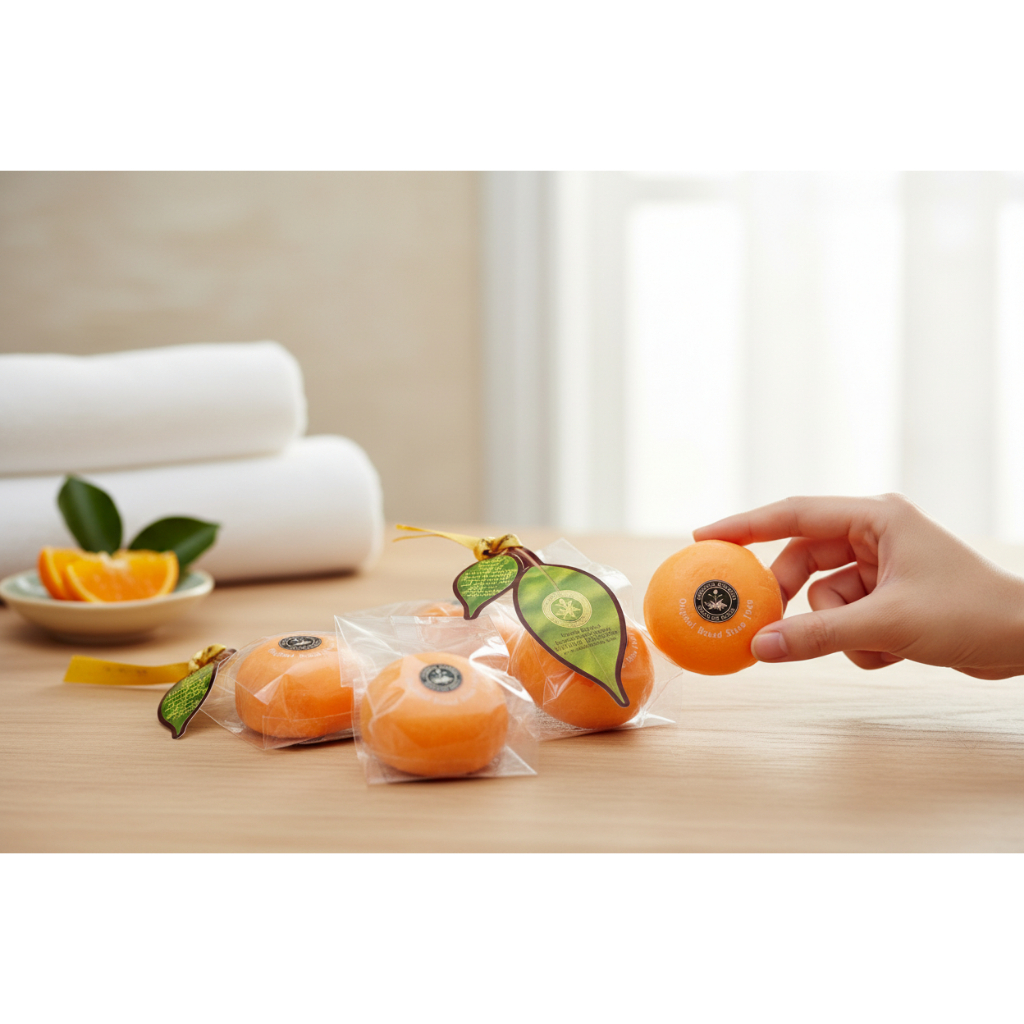 สบู่มาดามเฮง สบู่ส้ม (ลูกใหญ่) สูตรต้นตำหรับวิตามินซี 120gx4ลูก (1 แพ็ค) Madame Heng - รูปที่ 7