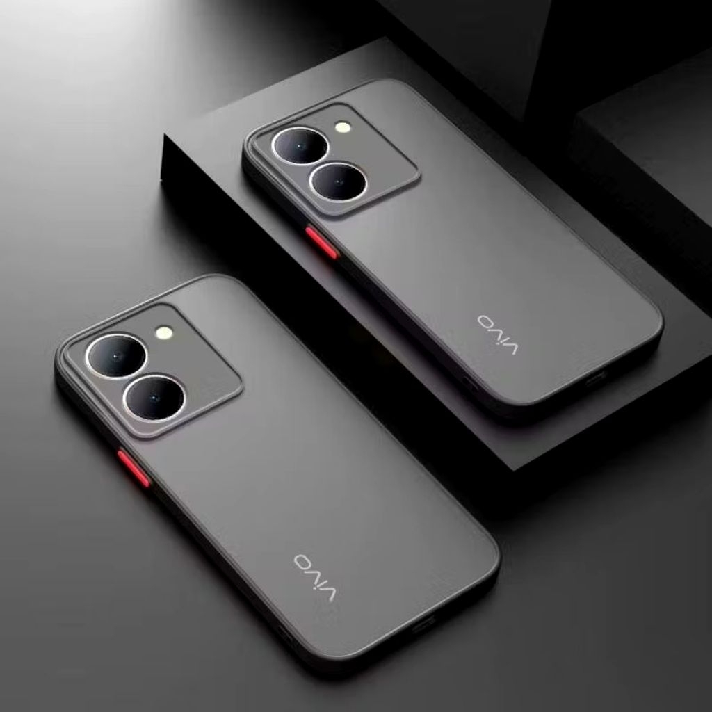 🔥ส่งตรงจากไทย🔥เคสขอบสีหลังด้าน สำหรับ Vivo Y03T Y28s Y18 Y03 Y36 Y36 4G Y27 Y27S Y27 5Gเคสกันกระแทก