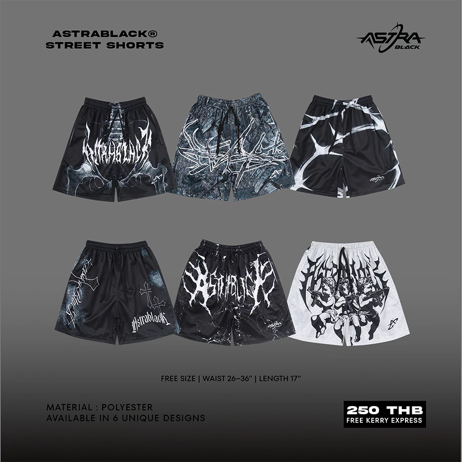 ASTRABLACK® — STREET SHORTS V.1 (กางเกงขาสั้นพิมพ์ลาย)