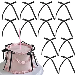 โบว์ตกแต่งหน้าเค้ก โบว์จิ๋ว ริบบิ้นโบว์ ตกแต่ง Cake decorating bows mini bows ribbon bows.