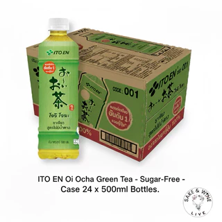 ITOEN OI OCHA NO SUGAR GREEN TEA 500ML (Z01) ชาเขียวสูตรไม่มีน้ำตาล ยกลัง 24 ขวด