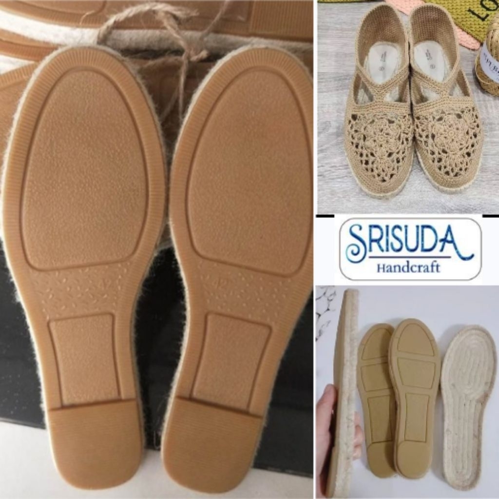 พื้นรองเท้าสำหรับถัก Jute หนา1.8 มม งานฝีมือิองานDIY