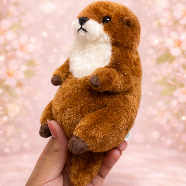 ตุ๊กตานาก Otter Crawling Otter ตัวนาก นาก  Otter Stuffed Animal  Small-clawed Otter ตุ๊กตาสัตว์เหมือ
