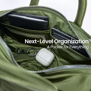 Wander City Duffle กระเป๋าผ้า Re-Nylon พร้อมสายสะพาย ผ้านุ่ม พรีเมียม เบา จุเยอะ 12 ช่อง