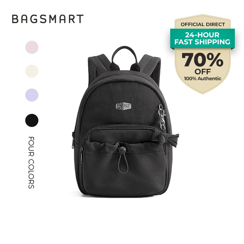 BAGSMART กระเป๋าเป้สะพายหลังมินิ สำหรับผู้หญิง กระเป๋าเป้สะพายหลังวิทยาลัยสำหรับ 9.7 นิ้ว กระเป๋าโรง