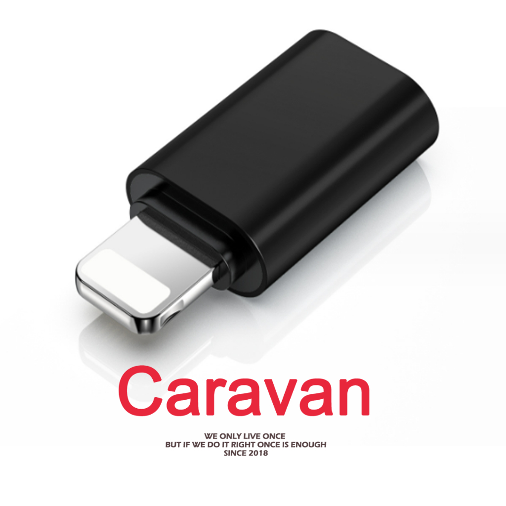 Caravan Crew Type-C to Lightning OTG อะแดปเตอร์แปลง หัวชาร์จ ชาร์จเร็ว