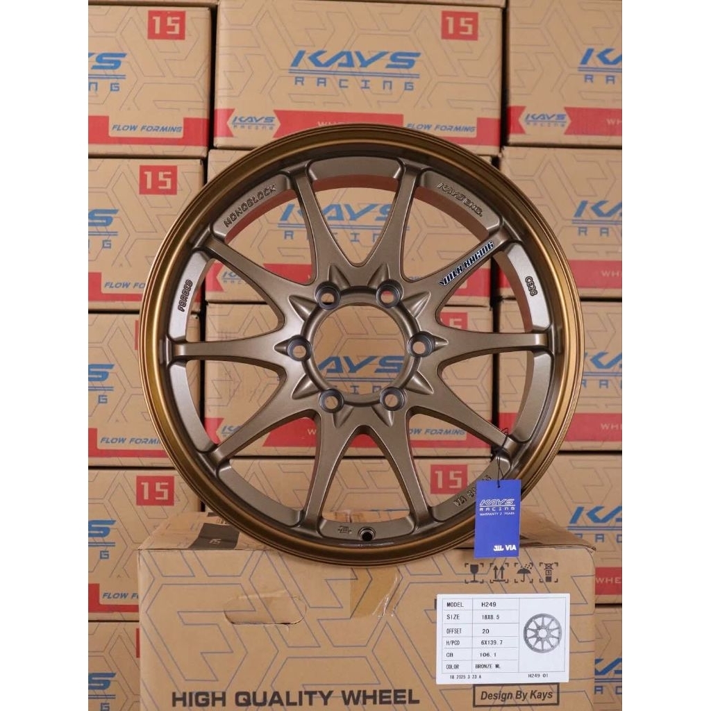 ล้อซิ่งCE28 ขอบ18 กว้าง8.5 ET20 6รู139.7(งานKAYS)🏁