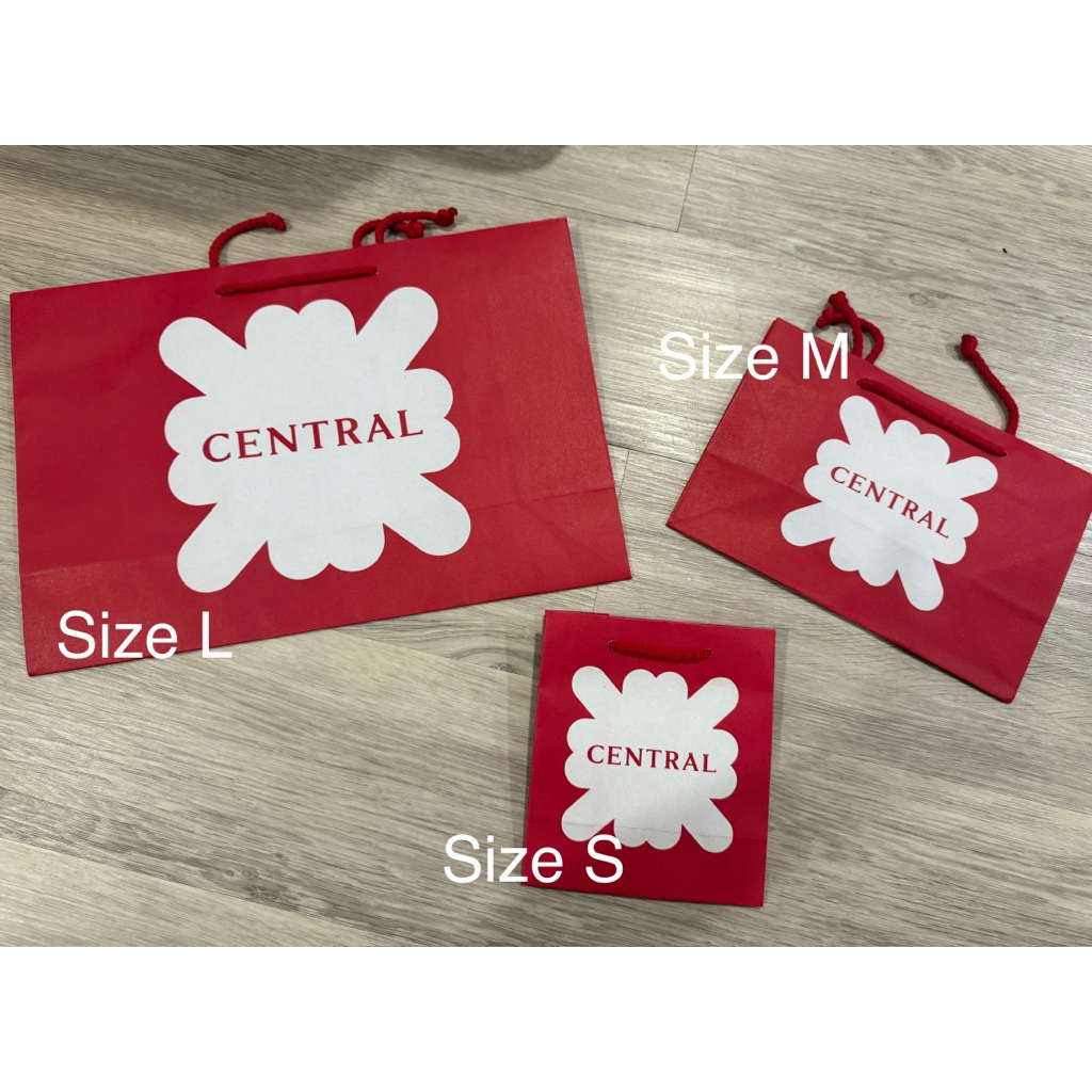 พร้อมส่ง ถุงกระดาษ Central  ของใหม่ ของแท้ 100% จากช็อปเซ็นทรัล