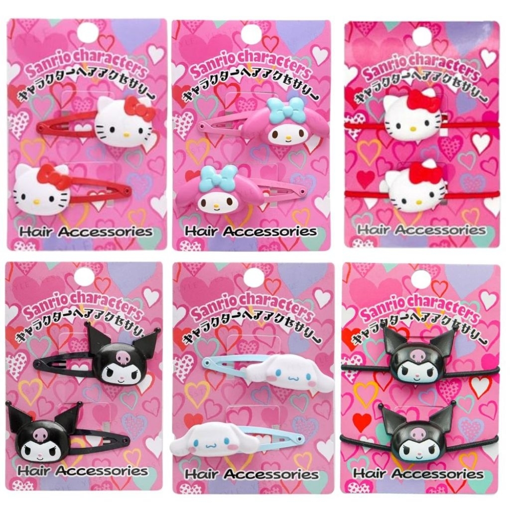 กิ๊บ ป็อกแป็ก / ยางมัดผม sanrio Hello Kitty My Melody Cinnamoroll Kuromi