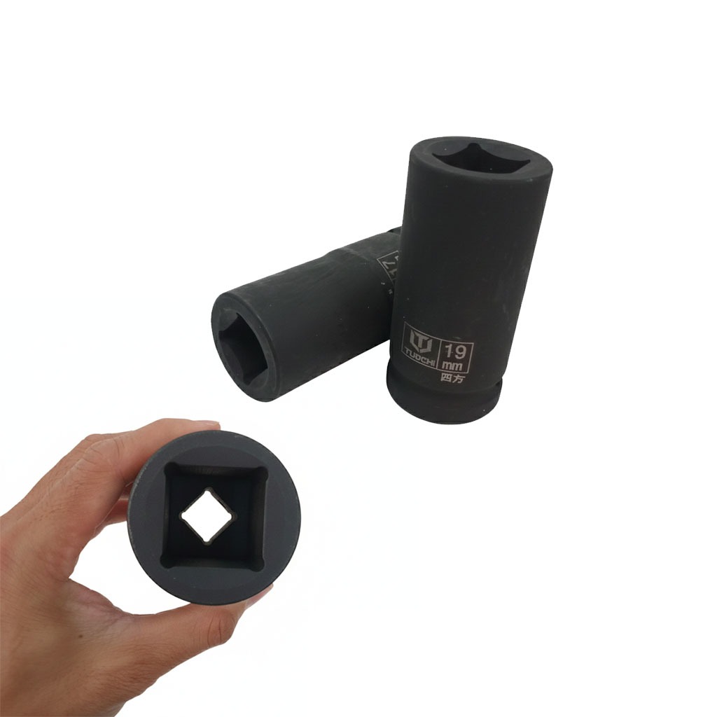 TUOCHI ลูกบล็อก 4 เหลี่ยม 6 หุน 1 นิ้ว บล็อคถอดล้อ รถบรรทุก