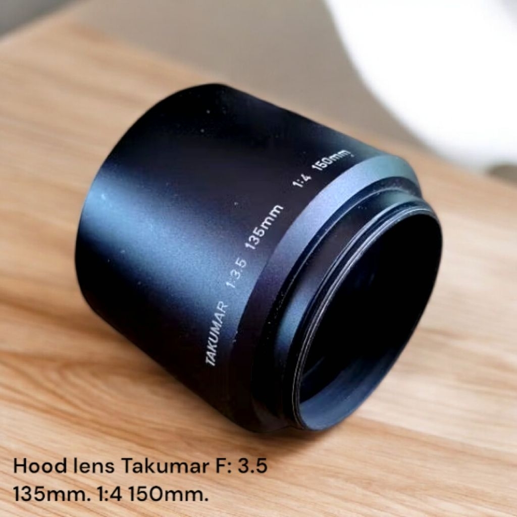 Hood lens Takumar F: 3.5 135mm. 1:4 150mm. ฮู้ดเลนส์ 💯 ASAHI OPT