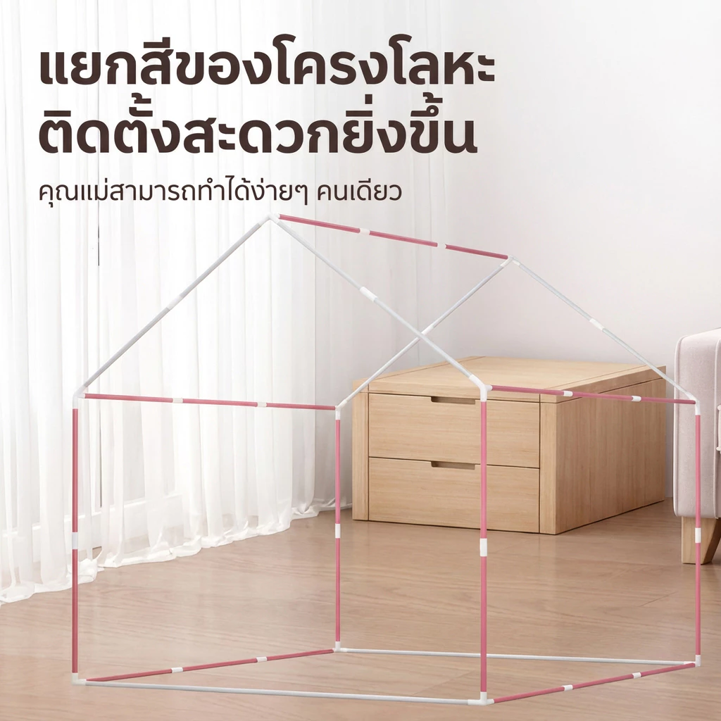 เต็นท์เด็ก บ้านบอล พับเก็บได้ ของเล่นเสริมจินตนาการ thumbnail 7