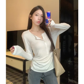 เสื้อยืด เสื้อยืดแขนยาว ลายทาง ใส่สบาย ทั้งหมด4สี ทรงสลิมฟิต #020420