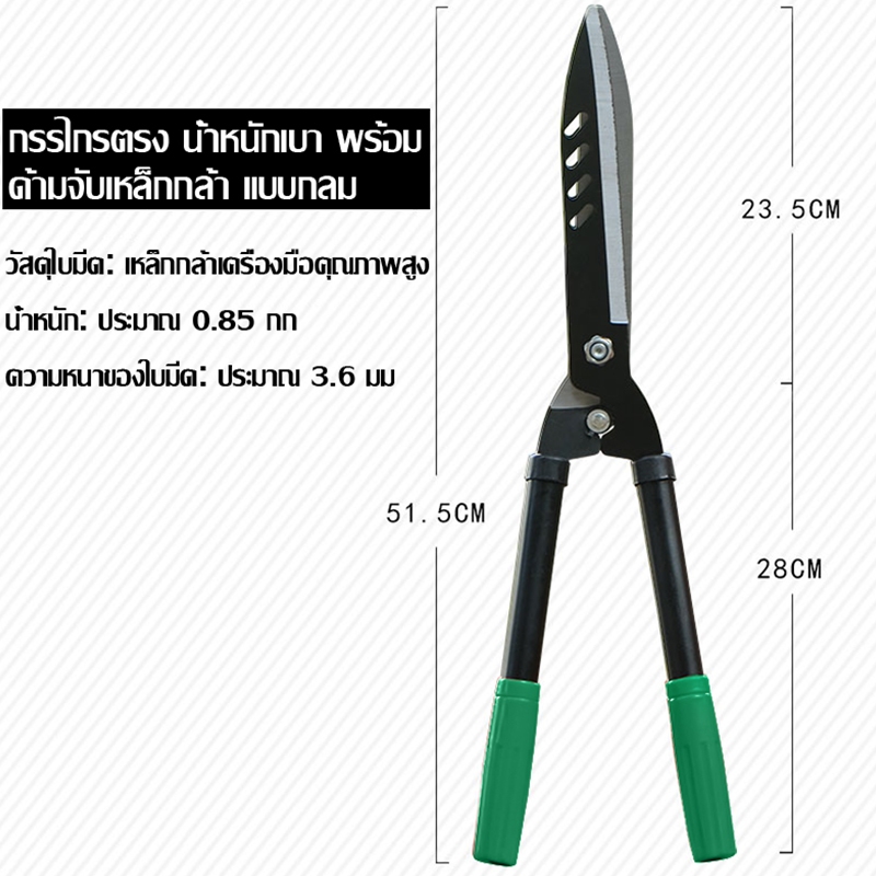IN กรรไกรตัดหญ้า กรรไกรตัดแต่งพุ่มไม้ กรรไกรตัดกิ่งไม้ ตัดกิ่งไม้ ตกแต่งสวน - รูปที่ 5