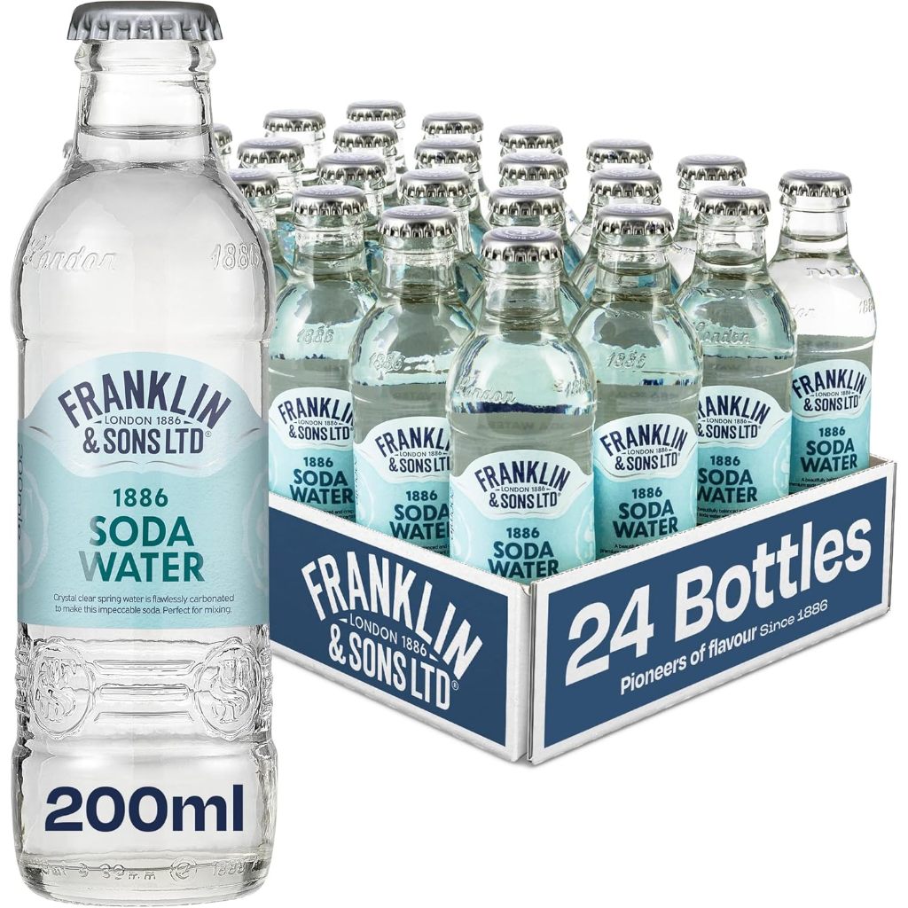 📌ส่งฟรี Franklin & Sons 1886 Soda Water 200 ml 24 bottle น้ำโซดา 200 มล. 24 ขวด