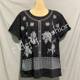 เสื้อยืดผู้ใหญ่ เสื้อลายดอก ใส่สบาย ผ้านิ่มลายสวย