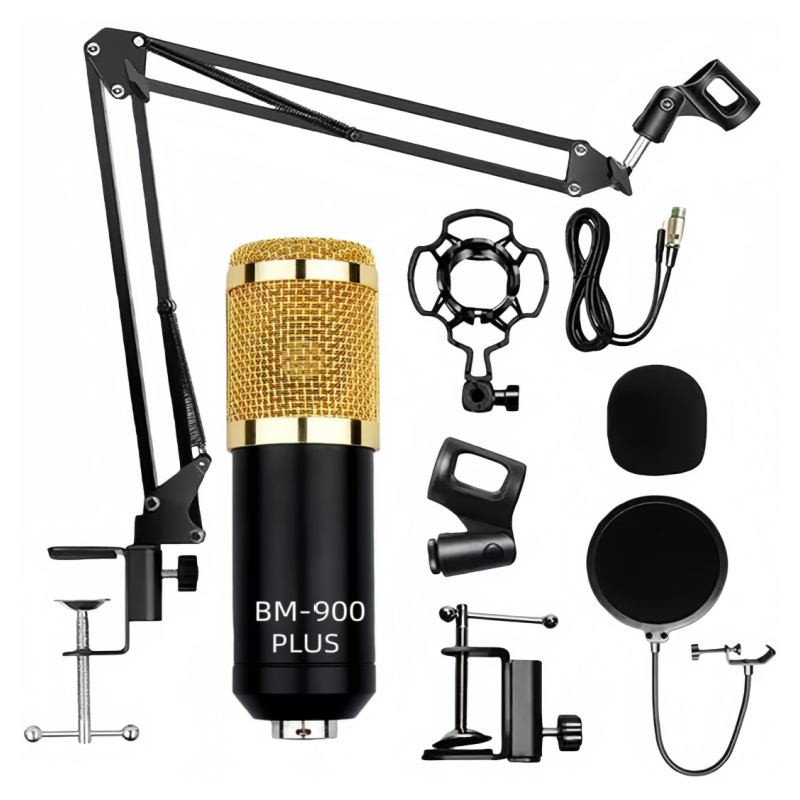 BM900 PLUS Upgrade มาจากbm800 Condensor Microphone ไมค์โครโฟนอัดเสียง ไมค์อัดเสียง