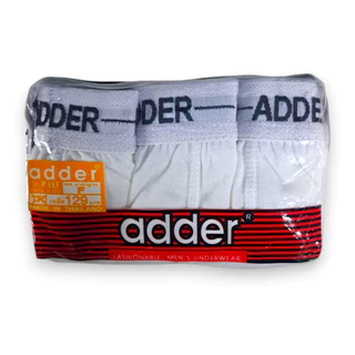 กางเกงในชาย ADDER มีขอบ ไซส์ F, L, XL ชุดชั้นในชาย (สีขาวล้วน และคละสี 3 ตัว) คุณภาพดี ใส่สบาย