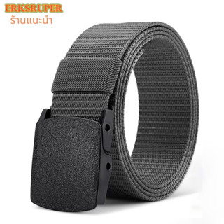 KD08 เข็มขัดแฟชั่น ผู้ชายแบบทหารล็อกอัตโนมัติ ทำจากผ้าไนลอนค…
