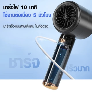 Muller พัดลมมือถือ ปรับระดับได้100 พัดลมพกพา ระดับ จอแสดงผล LED ตั้งแคมป์กลางแจ้ง พัดลมพกพา Mini Fan พัดลมพกพา