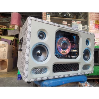 (แถมไมค์)บลูทูธ6.5"แบนพาสคาราโอเกะไฟ2ระบบแอมป์D900 โมL200w/D2000(400w)กลาง4"แหลม2"