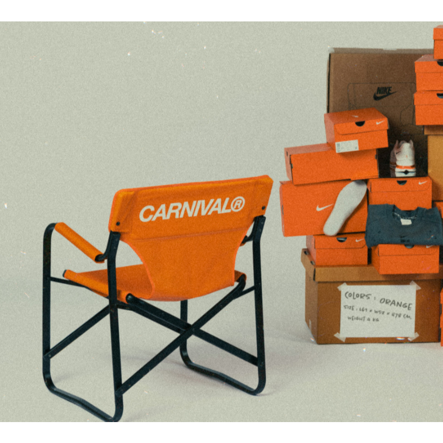Carnival x Nike Folding Chair Orange