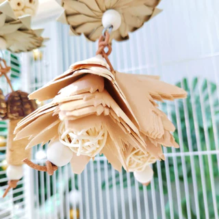 B-99 ของเล่นนกแก้ว วัสดุธรรมชาติ ของเล่นกัดแทะ แขวนไว้บนกรงได้ 27*10cm
