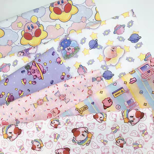 Preorder-ผ้าคอตตอนแท้100%_พิมพ์Digital หน้ากว้าง 110ซม.(44นิ้ว) ผ้าเมตร ผ้านำเข้า(Sanrio)