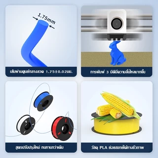 Maker Space วัสดุการพิมพ์ 3 มิติ PLA Basic เส้นใยพลสติก ใช้กับครื่องพิมพ์ 3 มิติ 1.75mm 1kg มีให้เลือกหลากหลายสี