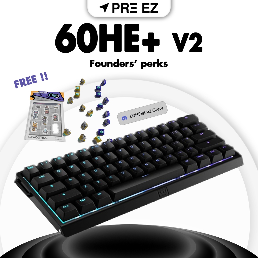 กทม ส่งภายใน 2 ชม. ! Wooting 60HE+ V2 มือ 1  ! | คีย์บอร์ด Rapid Trigger Gaming