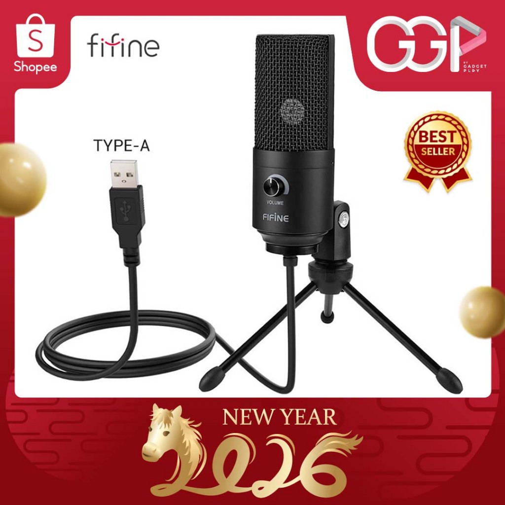 FIFINE K669B USB MICROPHONE ไมค์บันทึกเสียง USB สำหรับเกมมิ่ง สตรีมมิ่ง ตัวเล็กแต่เสียงโครตดี [กรุงเ