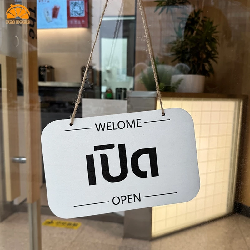 ป้ายปิดเปิด ร้าน 2ด้าน ไม้เนื้อแข็ง ป้ายแขวน ปิดเปิด ป้ายประตูร้าน OPEN CLOSED แขวนหน้าร้านได้ทันที สำหรับร้านค้า คาเฟ่