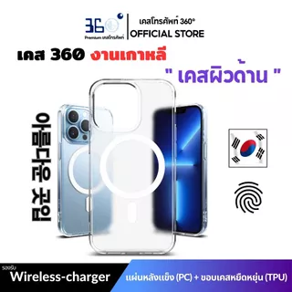 [🇰🇷360°] เคสใสแม่เหล็กด้านอะคริลิก+TPU iPhone 17 16 15 14 13 12 11 Pro Max Plus Mini 8 7 XR SE 4 E
