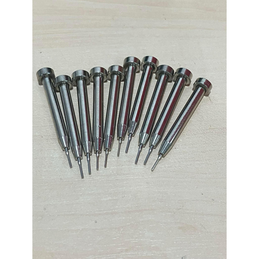เหล็กตอกตัดสาย10อัน ขนาด0.8mm. Watch Repair Tools/Watch Strap Removal Tools/T-Shaped Punch/Force Punch/Detachment Needle