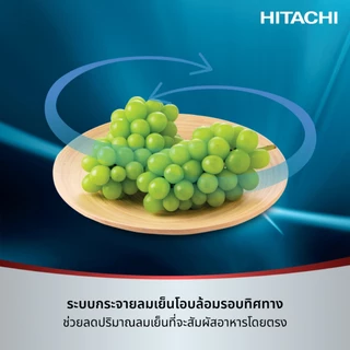Hitachi ฮิตาชิ ตู้เย็น 2 ประตู 7.4 คิว 210 ลิตร รุ่นHRTN5230MXTH / HRTN5230MBBKTH