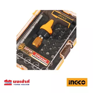 INGCO ชุดไขควง/ลูกบล็อค อเนกประสงค์ 31 ชิ้น รุ่น HKSDB0318