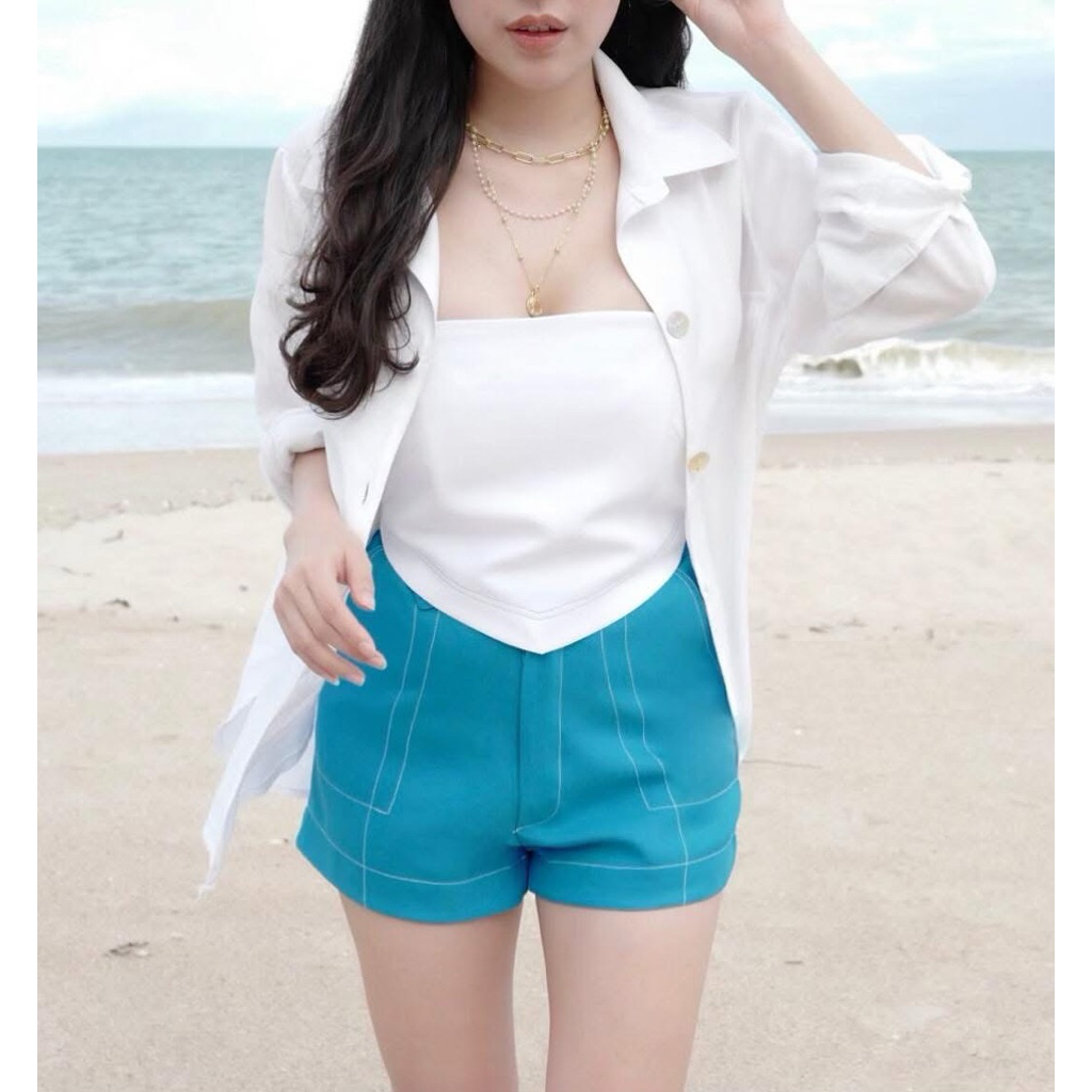 (ส่งต่อ) Merge - Ether top (White) เฉพาะเกาะอก