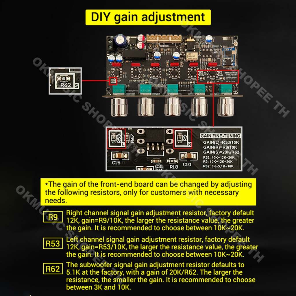 ZK-PRO2 แท้ บอร์ดขยายเสียงพรีแอมป์ Bluetooth APTX QCC3034 DAC ES9023 เสียงใส เบสลึก สำหรับ DIY เครื่องเสียง - รูปที่ 3