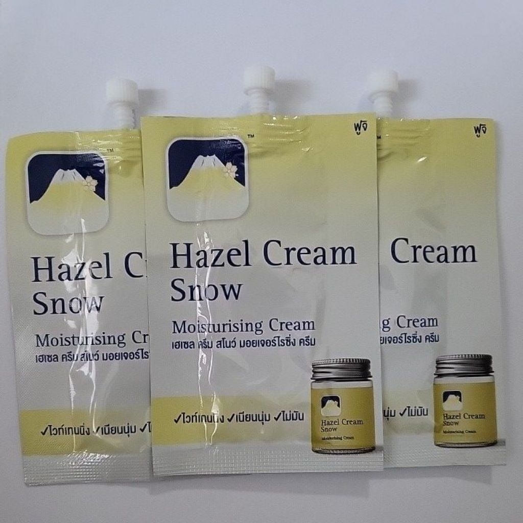 👍(2028) Hazel Cream Snow ฟิจิ เฮเลนา ครีม สโนว์ แบบซอง 8 กรัม