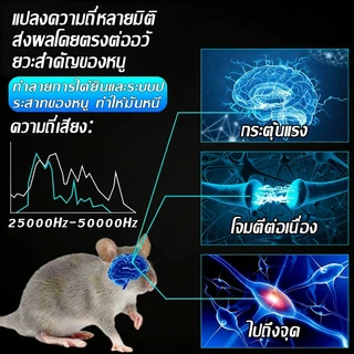 เครื่องไล่หนู ที่ไล่หนูไฟฟ้า ปลอดภัยต่อเด็กเเละสัตว์เลี้ยงกำจัดกิ้งก่า แมลงสาบ ยุง ค้างคาว ปลวก มด