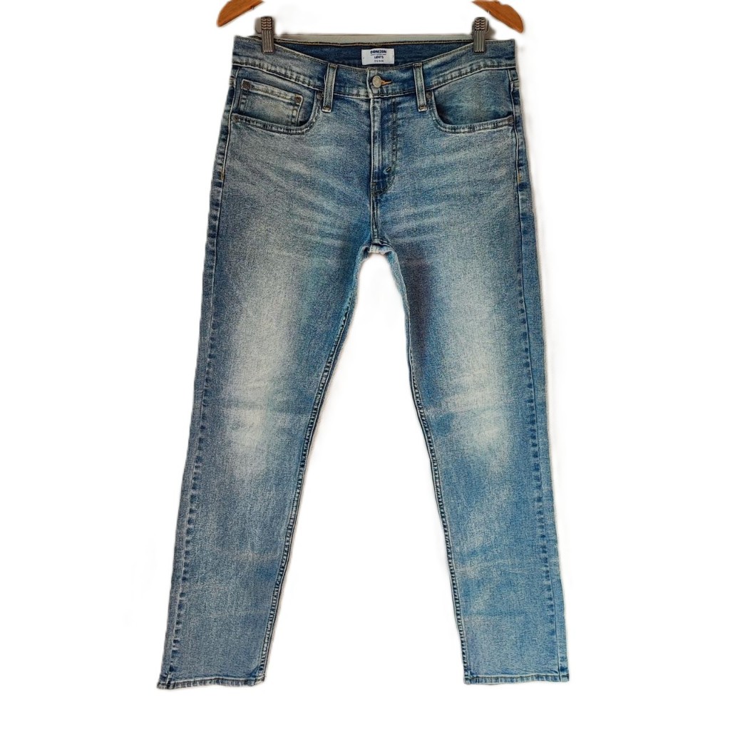 DENIZEN กางเกงยีนส์แต่งฟอกเฟด ผ้านุ่ม ยืดเด้ง ใส่สบาย (W33-W34-W35)