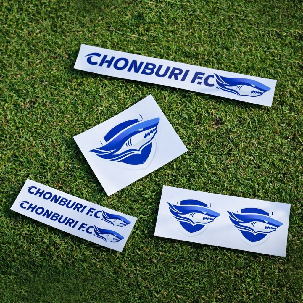 Chonburi FC สติกเกอร์ โลโก้ ชลบุรี เอฟซี