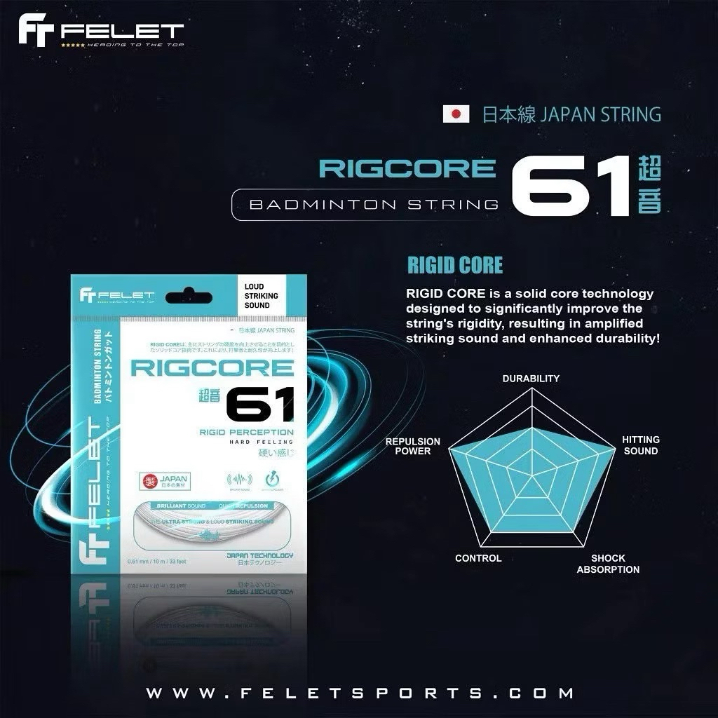เอ็นแบดมินตัน Felet Rigcore 61