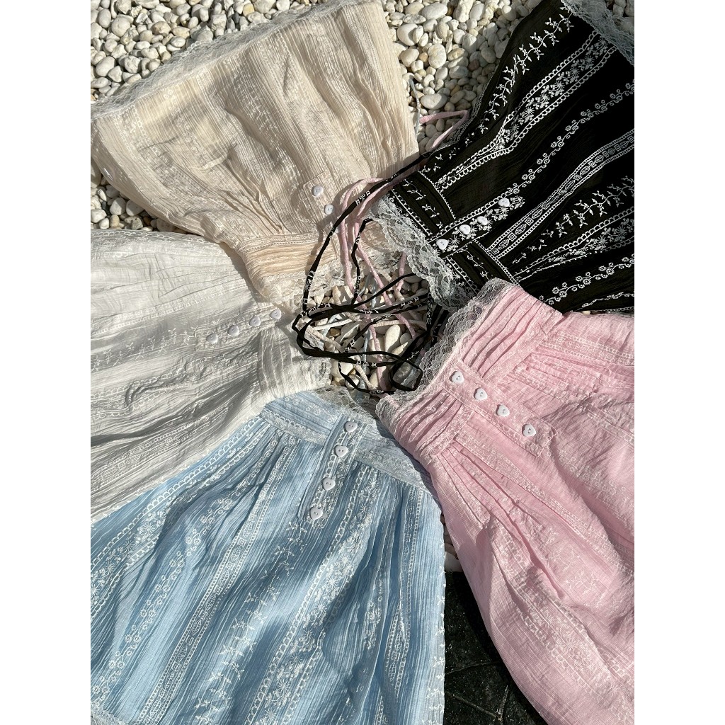 เสื้อ (ลูกไม้) ผูกไหล่ เสื้อเด็กผู้หญิง งานสวยน่ารัก รูปที่ 7