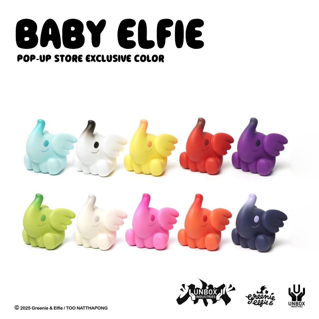 ⚡พร้อมส่ง⚡ Baby Elfie เอลฟี่ , Greenie&Elfie / Unbox Industries - Designer toys